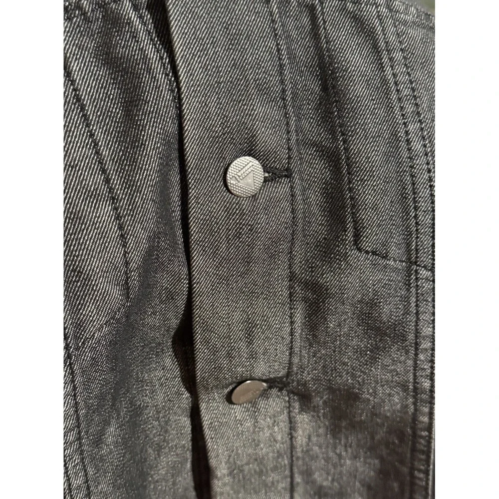 Vintage Levi's Silver Tab Trucker Jacket L Shiny Denim Hip Hop Skate 90s Y2K